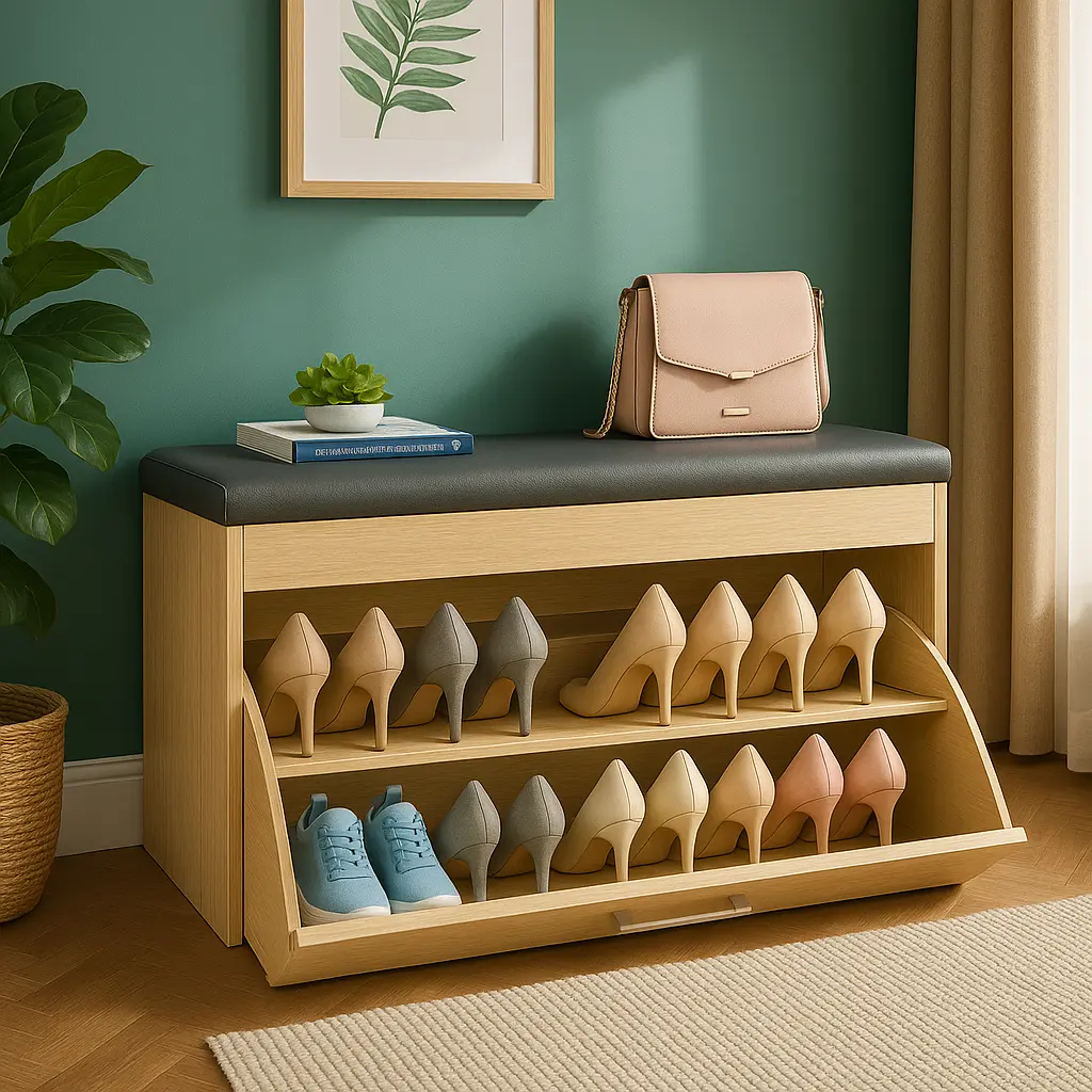 Modern Shoe Rack Bench